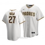 Camiseta Beisbol Hombre San Diego Padres Keone Kela Replica Primera Marron Blanco