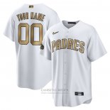 Camiseta Beisbol Hombre San Diego Padres Personalizada 2022 All Star Replica Blanco