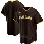 Camiseta Beisbol Hombre San Diego Padres Road Replica Marron