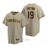 Camiseta Beisbol Hombre San Diego Padres Tony Gwynn Replica Alterno Marron