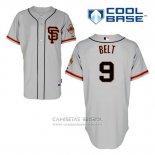 Camiseta Beisbol Hombre San Francisco Giants Brandon Belt 9 Gris Alterno Cool Base