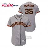 Camiseta Beisbol Hombre San Francisco Giants Brandon Crawford Autentico Flex Base Gris2