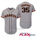 Camiseta Beisbol Hombre San Francisco Giants Brandon Crawford Gris Hispanic Heritage Flex Base