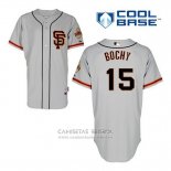 Camiseta Beisbol Hombre San Francisco Giants Bruce Bochy 15 Gris Alterno Cool Base