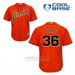 Camiseta Beisbol Hombre San Francisco Giants Gaylord Perry 36 Naranja Alterno Cool Base