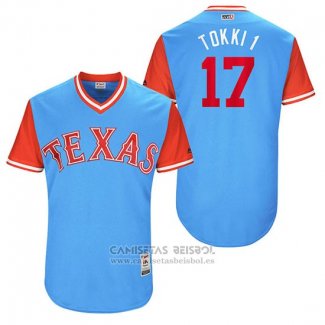 Camiseta Beisbol Hombre Texas Rangers 2017 Little League World Series Shin Soo Choo Azul