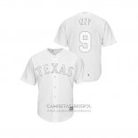 Camiseta Beisbol Hombre Texas Rangers Isiah Kiner Falefa 2019 Players Weekend Replica Blanco