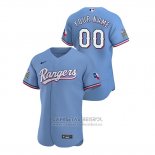 Camiseta Beisbol Hombre Texas Rangers Personalizada Autentico 2020 Alterno Azul