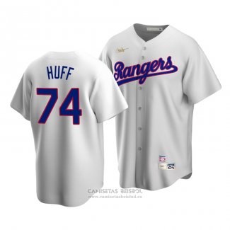 Camiseta Beisbol Hombre Texas Rangers Sam Huff Cooperstown Collection Primera Blanco