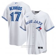 Camiseta Beisbol Hombre Toronto Blue Jays Jose Berrios Primera Replica Blanco