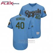 Camiseta Beisbol Hombre Toronto Blue Jays Kelvin Herrera 2018 Dia de los Caidos Flex Base Azul