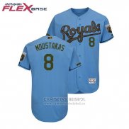 Camiseta Beisbol Hombre Toronto Blue Jays Mike Moustakas 2018 Dia de los Caidos Flex Base Azul