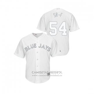 Camiseta Beisbol Hombre Toronto Blue Jays Sean Reid Foley 2019 Players Weekend Replica Blanco