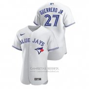 Camiseta Beisbol Hombre Toronto Blue Jays Vladimir Guerrero Jr. Autentico Blanco