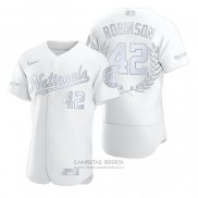 Camiseta Beisbol Hombre Washington Nationals Jackie Robinson Award Collection Retired Number Blanco