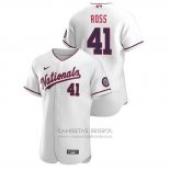 Camiseta Beisbol Hombre Washington Nationals Joe Ross Autentico 2020 Alterno Blanco