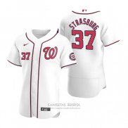 Camiseta Beisbol Hombre Washington Nationals Stephen Strasburg Autentico Primera 2020 Blanco