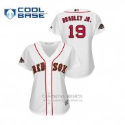 Camiseta Beisbol Mujer Boston Red Sox Jackie Bradley Jr. 2019 Gold Program Cool Base Blanco