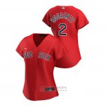 Camiseta Beisbol Mujer Boston Red Sox Xander Bogaerts 2020 Replica Alterno Rojo