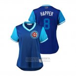 Camiseta Beisbol Mujer Chicago Cubs Ian Happ 2018 LLWS Players Weekend Happer Azul