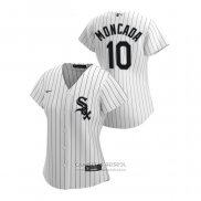 Camiseta Beisbol Mujer Chicago White Sox Yoan Moncada 2020 Replica Primera Blanco
