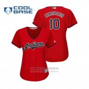 Camiseta Beisbol Mujer Indians Edwin Encarnacion Cool Base Alterno 2019 Rojo