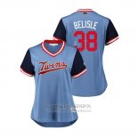 Camiseta Beisbol Mujer Minnesota Twins Matt Belisle 2018 LLWS Players Weekend Belisle Azul