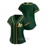 Camiseta Beisbol Mujer Oakland Athletics Replica 2020 Alterno Verde2