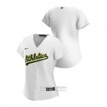 Camiseta Beisbol Mujer Oakland Athletics Replica 2020 Primera Blanco