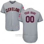 Camiseta Beisbol Nino Cleveland Indians Personalizada Gris