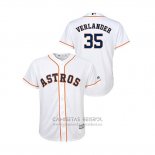 Camiseta Beisbol Nino Houston Astros Justin Verlander Cool Base Blanco