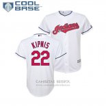 Camiseta Beisbol Nino Indians Jason Kipnis Cool Base Primera Blanco