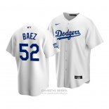 Camiseta Beisbol Nino Los Angeles Dodgers Pedro Baez 2020 Primera Replica Blanco