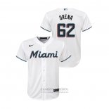 Camiseta Beisbol Nino Miami Marlins Jose Urena Replica Primera Blanco