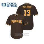 Camiseta Beisbol Nino San Diego Padres Manny Machado Cool Base Marron