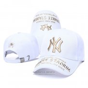 Gorra New York Yankees Oro Blanco