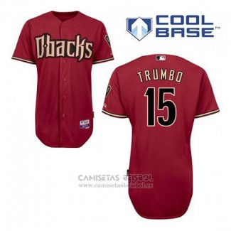 Camiseta Beisbol Hombre Arizona Diamondbacks 15 Mark Trumbo Rojo Alterno Cool Base