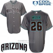 Camiseta Beisbol Hombre Arizona Diamondbacks 26 Shelby Miller Cool Base Gris