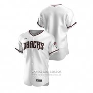 Camiseta Beisbol Hombre Arizona Diamondbacks Autentico Primera Blanco Rojo