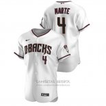 Camiseta Beisbol Hombre Arizona Diamondbacks Ketel Marte Autentico 2020 Primera Blanco Rojo