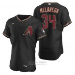 Camiseta Beisbol Hombre Arizona Diamondbacks Mark Melancon Autentico Alterno Negro