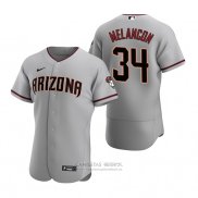 Camiseta Beisbol Hombre Arizona Diamondbacks Mark Melancon Autentico Road Gris