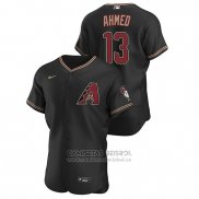 Camiseta Beisbol Hombre Arizona Diamondbacks Nick Ahmed Autentico 2020 Alterno Negro