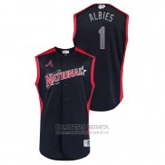 Camiseta Beisbol Hombre Atlanta Braves 2019 All Star Workout National League Ozzie Albies Azul