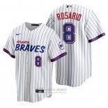 Camiseta Beisbol Hombre Atlanta Braves Eddie Rosario Replica 2021 City Connect Blanco