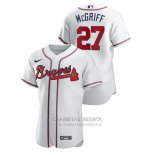 Camiseta Beisbol Hombre Atlanta Braves Fred Mcgriff Autentico Blanco