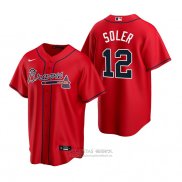Camiseta Beisbol Hombre Atlanta Braves Jorge Soler Replica Alterno Rojo
