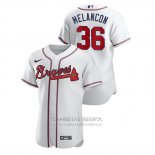 Camiseta Beisbol Hombre Atlanta Braves Mark Melancon Autentico Blanco