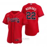 Camiseta Beisbol Hombre Atlanta Braves Nick Markakis Autentico Alterno 2020 Rojo