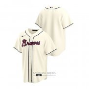 Camiseta Beisbol Hombre Atlanta Braves Replica 2020 Alterno Crema
